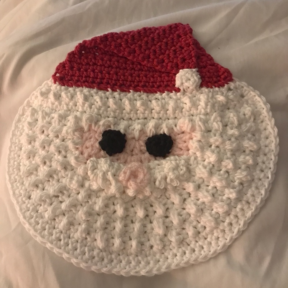 Crochet kitchen washcloths for Christmas